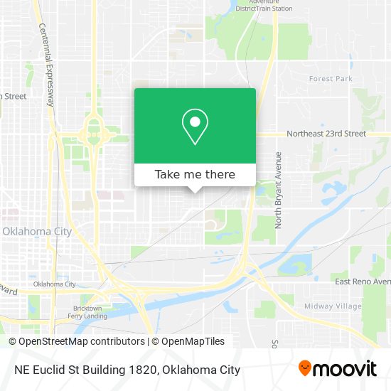 NE Euclid St Building 1820 map