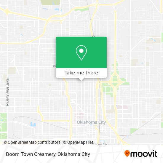 Boom Town Creamery map