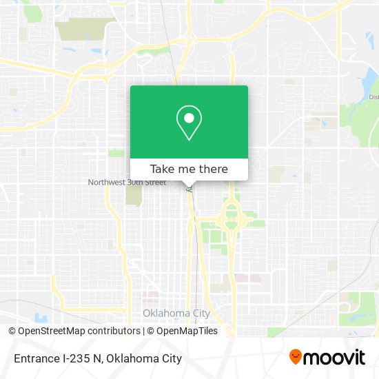 Entrance I-235 N map