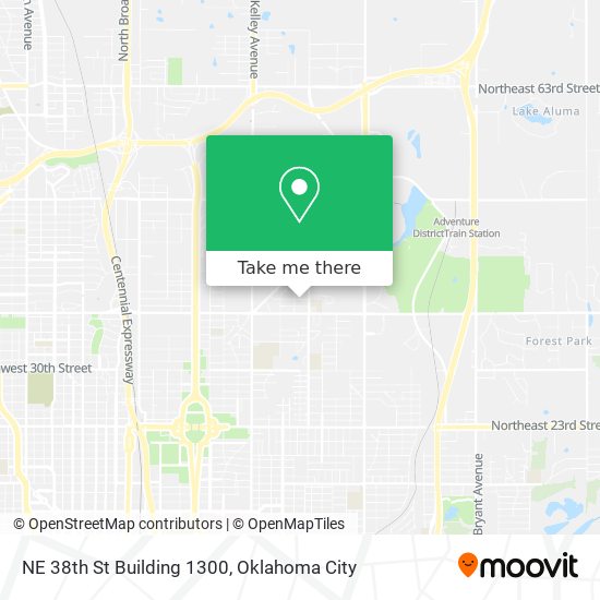 NE 38th St Building 1300 map