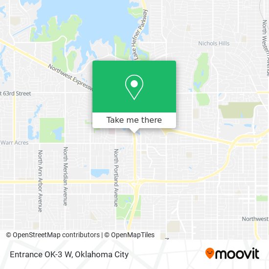 Entrance OK-3 W map