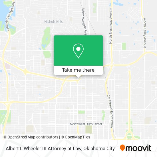 Albert L Wheeler III Attorney at Law map