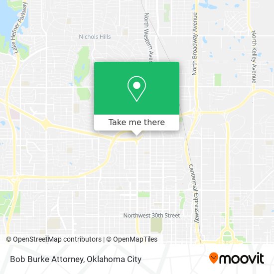 Bob Burke Attorney map