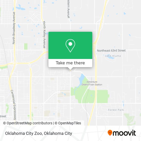 Oklahoma City Zoo map