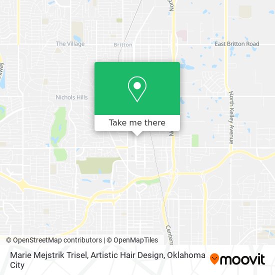 Marie Mejstrik Trisel, Artistic Hair Design map