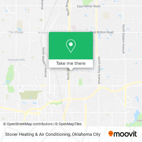 Stover Heating & Air Conditioning map