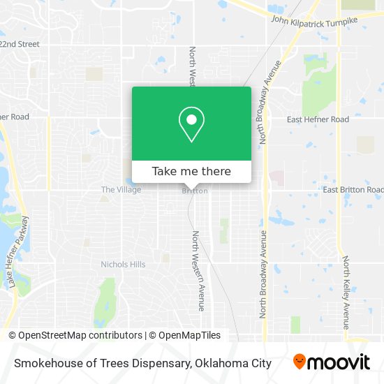 Smokehouse of Trees Dispensary map
