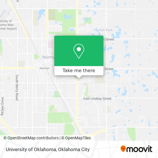 University of Oklahoma map