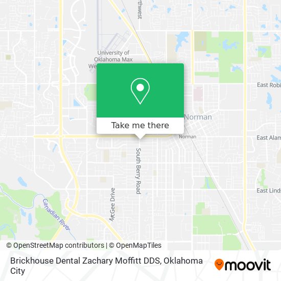 Brickhouse Dental Zachary Moffitt DDS map