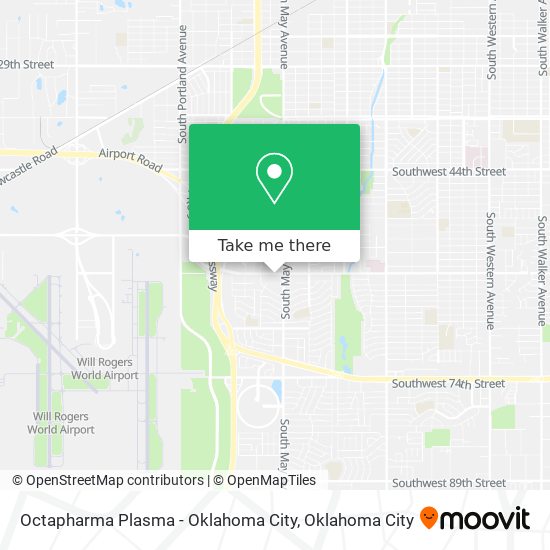 Octapharma Plasma - Oklahoma City map