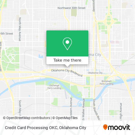 Credit Card Processing OKC map