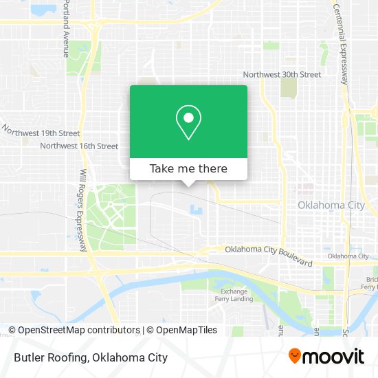 Butler Roofing map