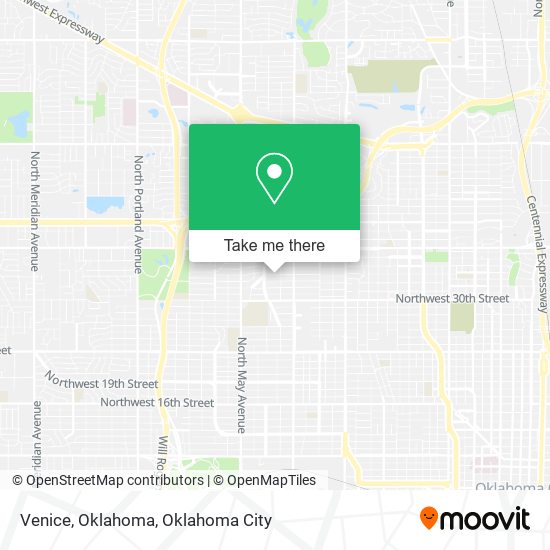 Mapa de Venice, Oklahoma