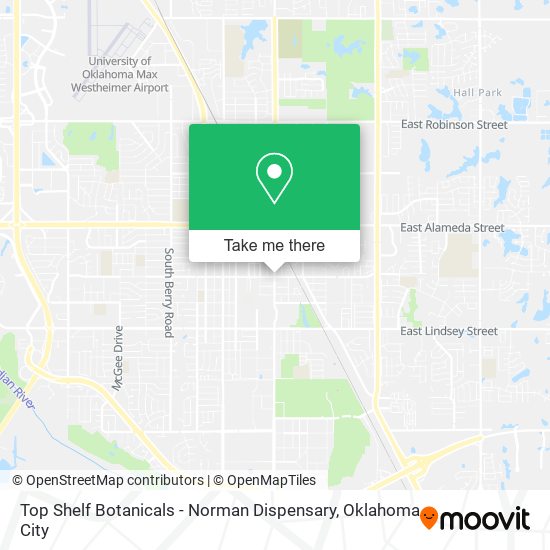 Top Shelf Botanicals - Norman Dispensary map