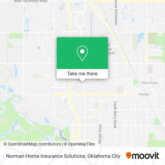 Norman Home Insurance Solutions map