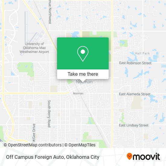 Off Campus Foreign Auto map