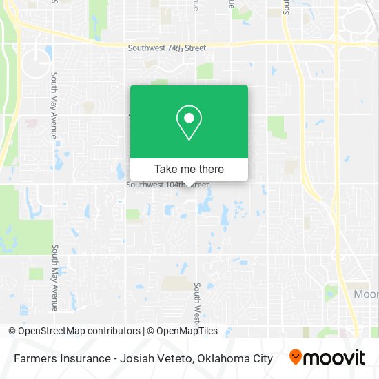 Farmers Insurance - Josiah Veteto map