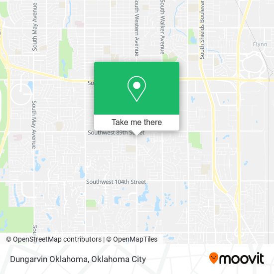 Dungarvin Oklahoma map