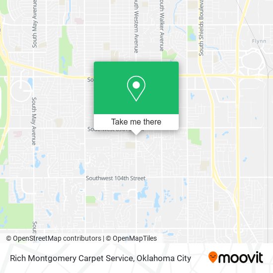 Rich Montgomery Carpet Service map