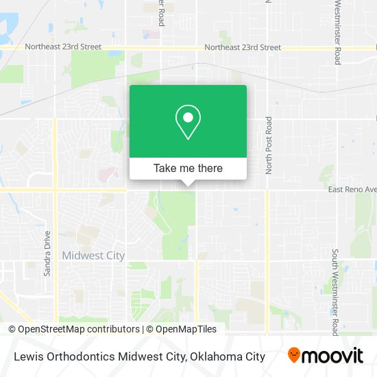 Lewis Orthodontics Midwest City map