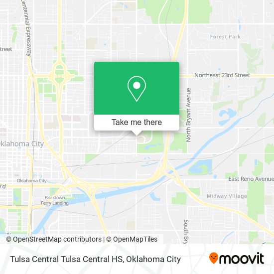Tulsa Central Tulsa Central HS map