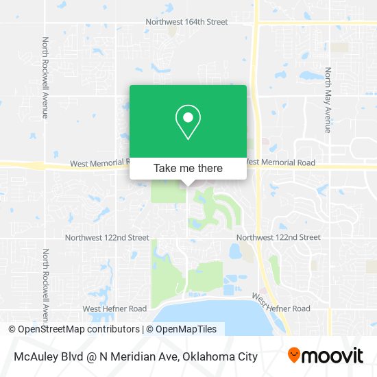 Mapa de McAuley Blvd @ N Meridian Ave