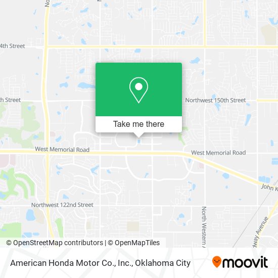 American Honda Motor Co., Inc. map