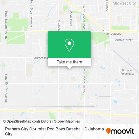 Putnam City Optimist Pco Boys Baseball map