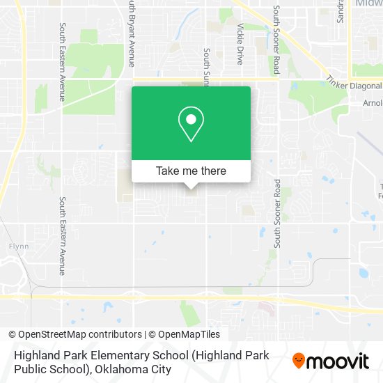 Highland Park Elementary School map