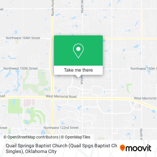 Quail Springs Baptist Church (Quail Spgs Baptist Ch Singles) map