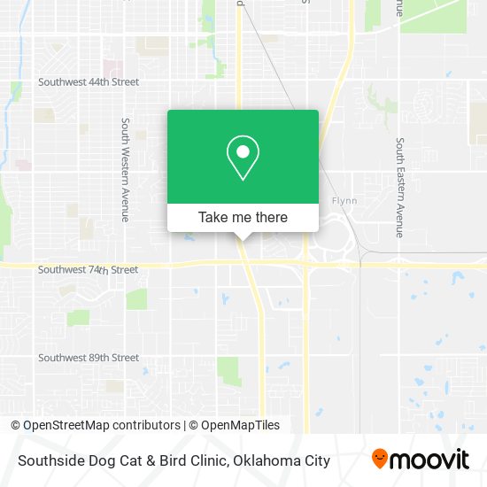 How to get to Southside Dog Cat & Bird Clinic in Oklahoma City by Bus?