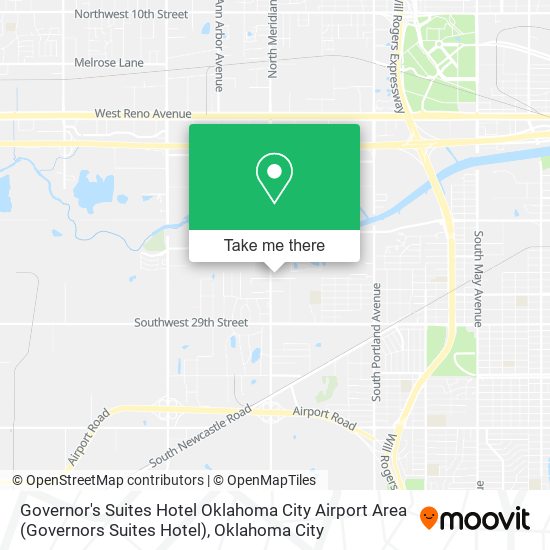 Governor's Suites Hotel Oklahoma City Airport Area (Governors Suites Hotel) map