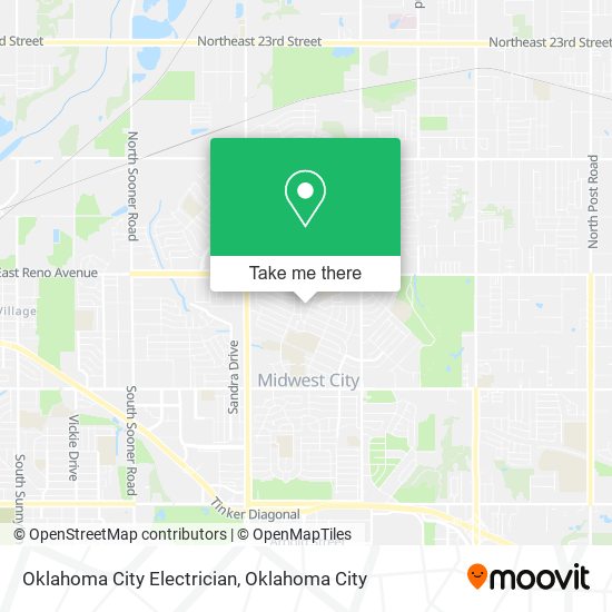 Oklahoma City Electrician map