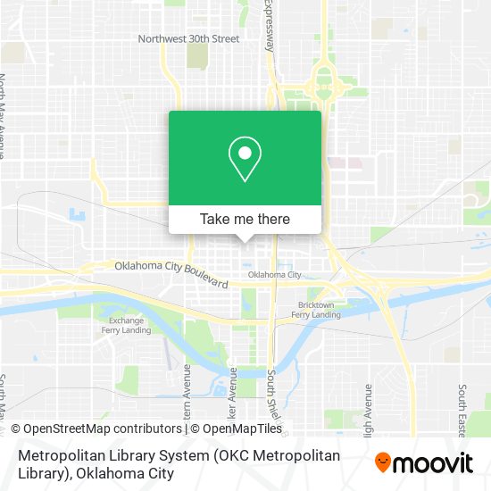 Mapa de Metropolitan Library System (OKC Metropolitan Library)