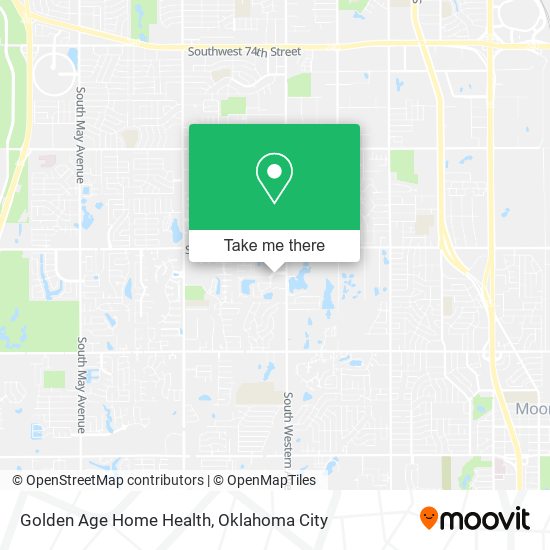 Golden Age Home Health map