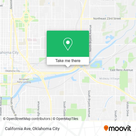 California Ave map