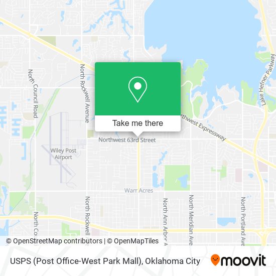 USPS (Post Office-West Park Mall) map