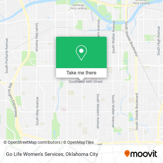 Go Life Women's Services map