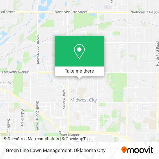 Green Line Lawn Management map