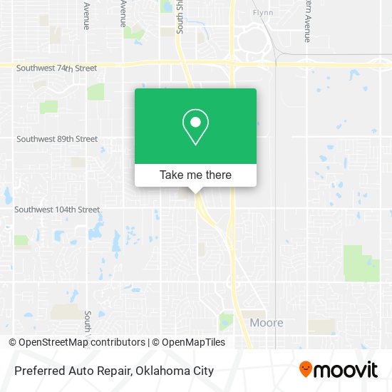 Preferred Auto Repair map