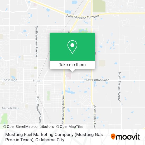 Mustang Fuel Marketing Company (Mustang Gas Proc in Texas) map