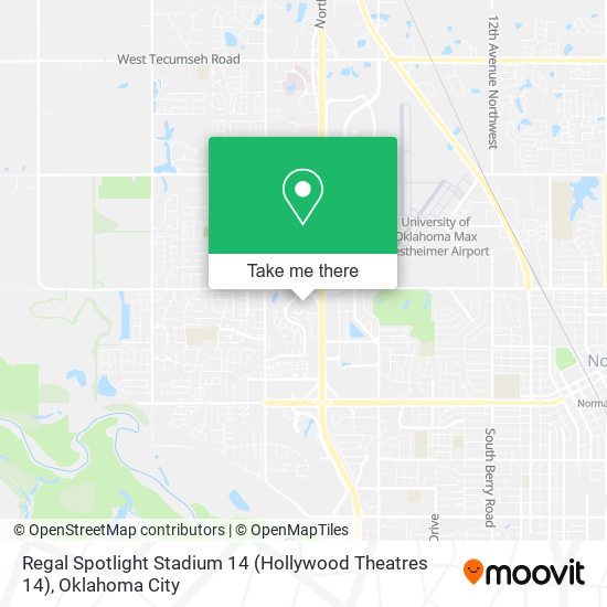 Regal Spotlight Stadium 14 (Hollywood Theatres 14) map