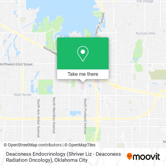 Mapa de Deaconess Endocrinology (Shriver Liz - Deaconess Radiation Oncology)