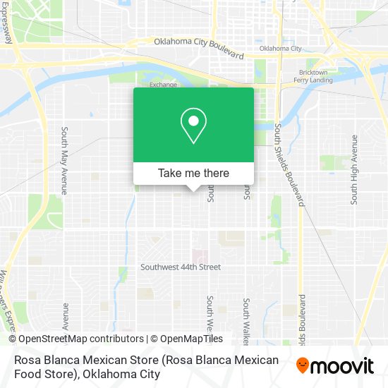 Rosa Blanca Mexican Store map