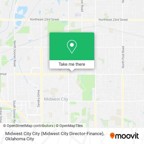 Midwest City City (Midwest City Director-Finance) map