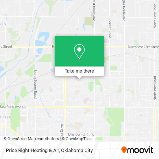 Price Right Heating & Air map