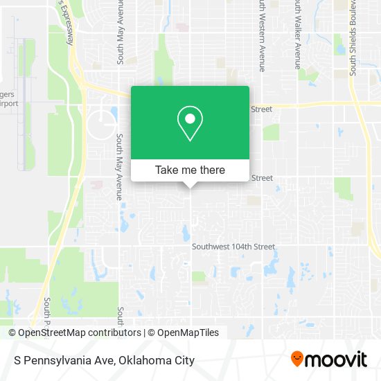 S Pennsylvania Ave map