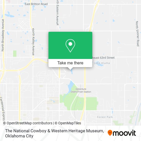 The National Cowboy & Western Heritage Museum map