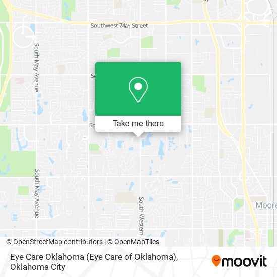 Eye Care Oklahoma map