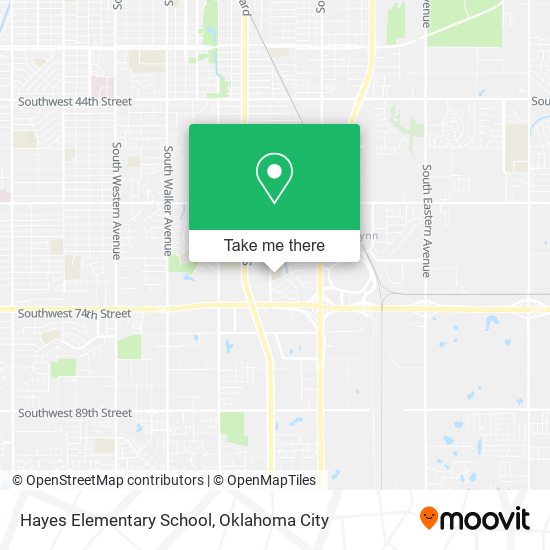 Hayes Elementary School map